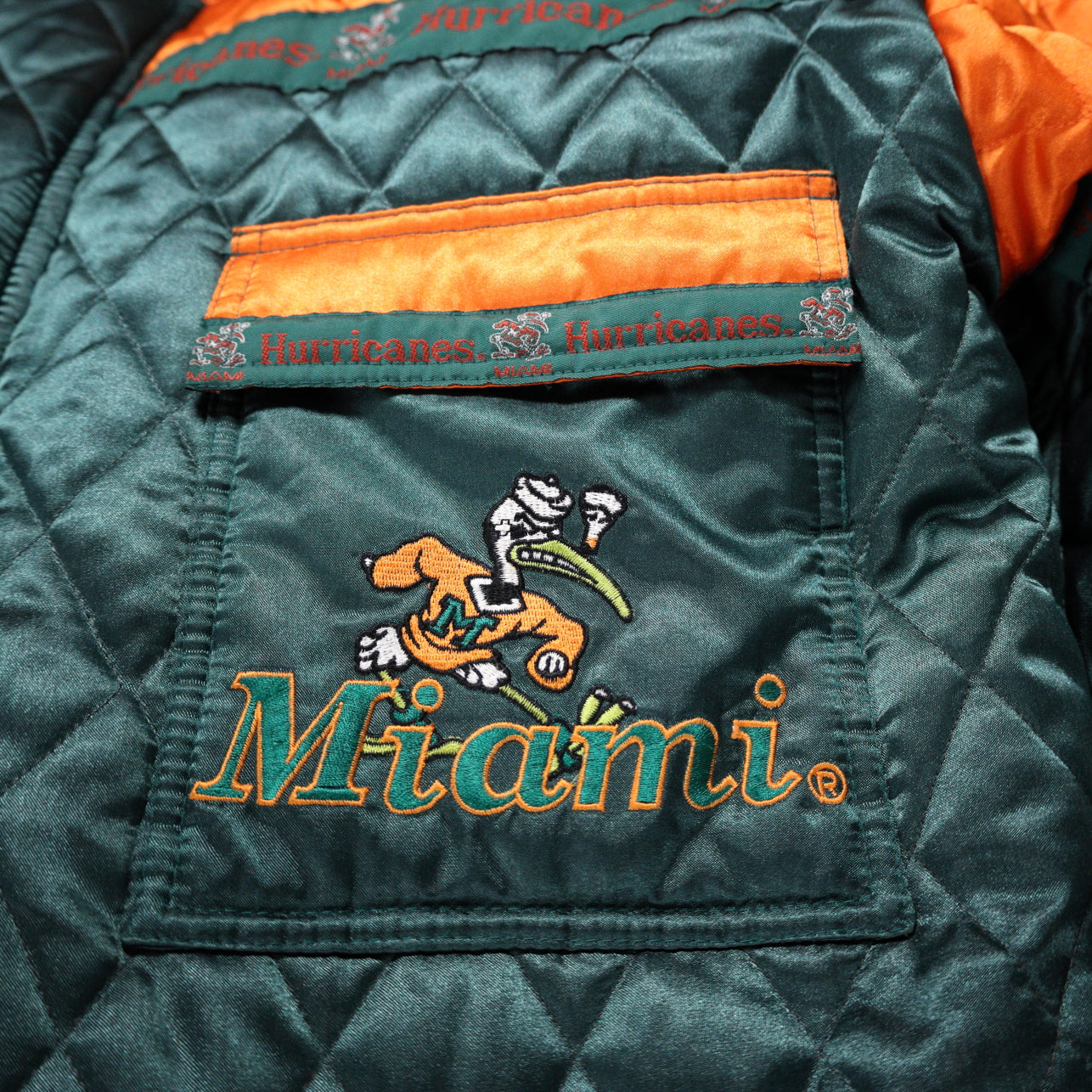 Vintage 1990s Conic Miami Hurricanes Stadium Coat