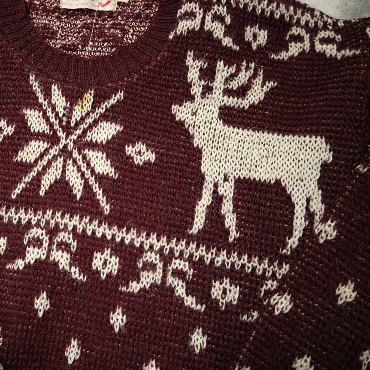 Vintage 1940s Jantzen Wool Christmas Sweater