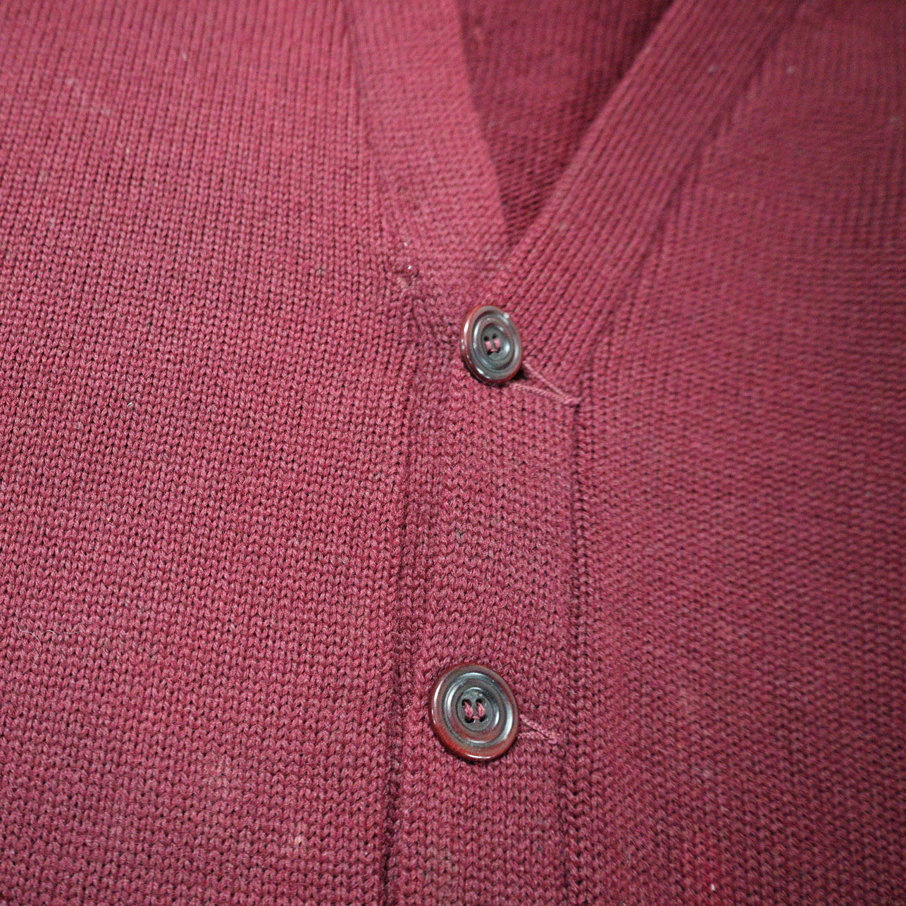 Vintage 1940s Stadium Wool Shaker Button Up Sweater