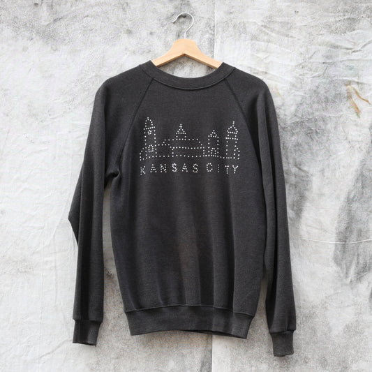 Vintage 1980s Kansas City Plaza Lights Crewneck Sweatshirt