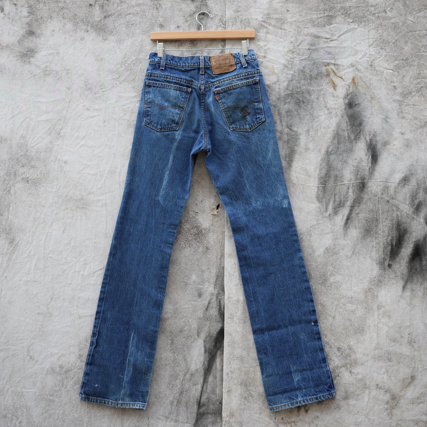 Vintage 1980s Levi's 517 Orange Tab Boot Cut Denim Jeans