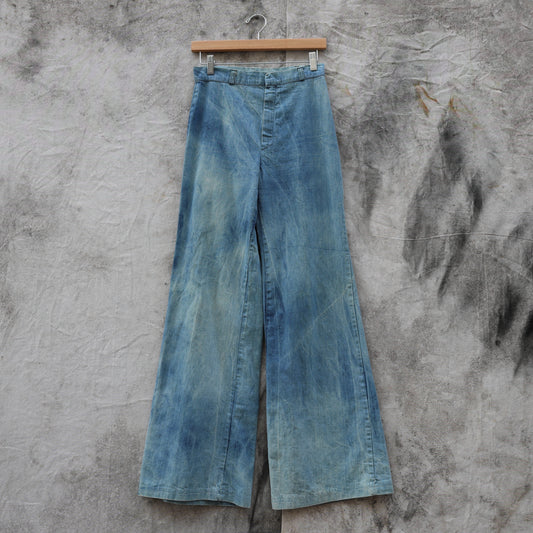 Vintage 1970s Happy Legs Women's Wide Leg Denim Jeans