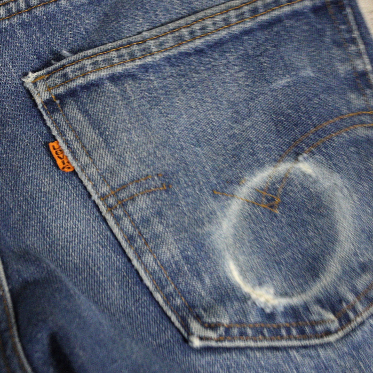 Vintage 1980s Levi's Orange Tab 684 Flare Denim Jeans